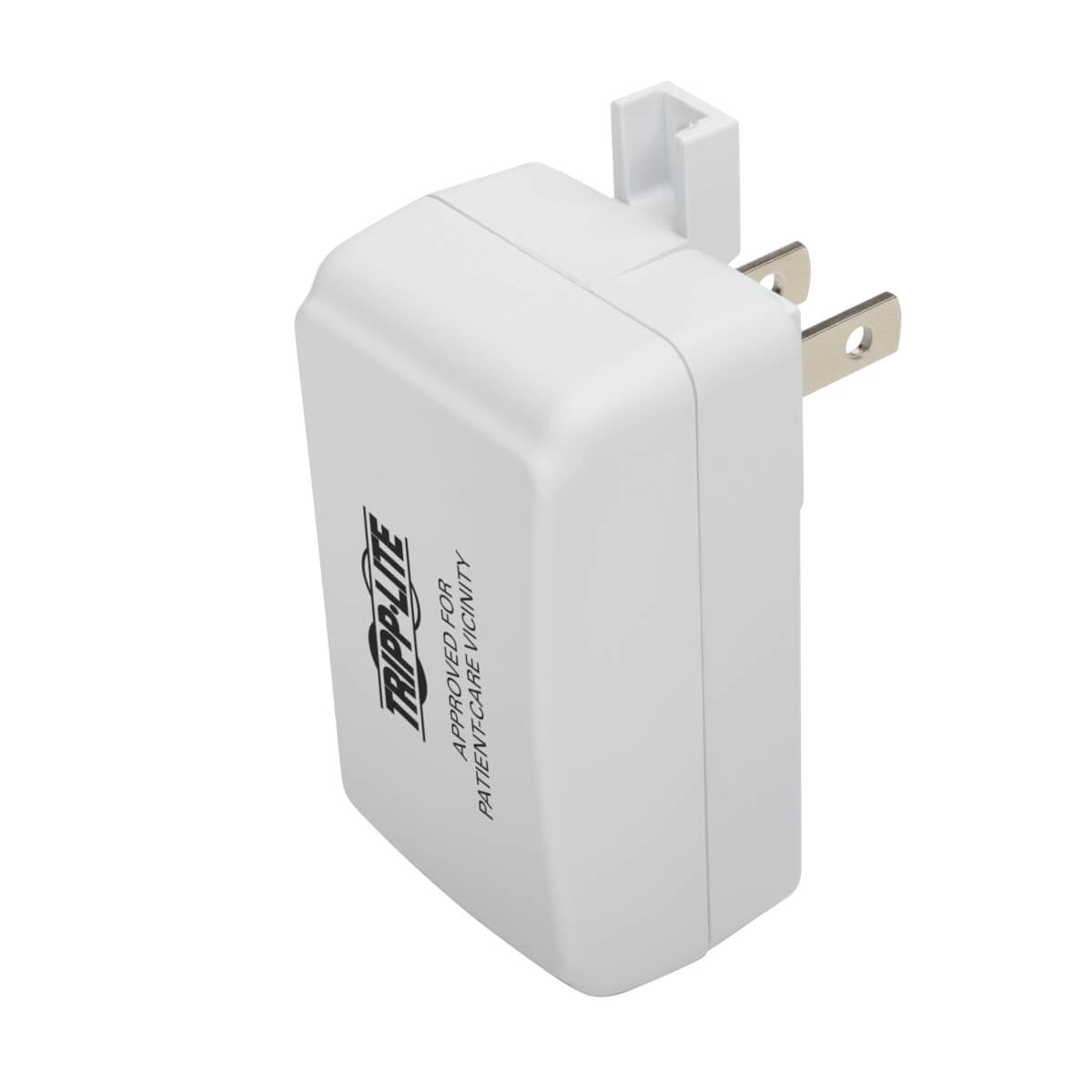 Tripp Lite USB Tablet Smartphone Wall Charger Hospital-Grade Medical 1-Port 2.5A (U280-001-W2-HG), White