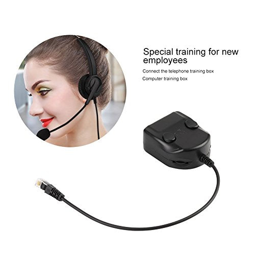 Zerone Splitter Training Adapter, Telephone Splitter Training Box Volume Control Intelligent Sound Closed for Phone Handsets