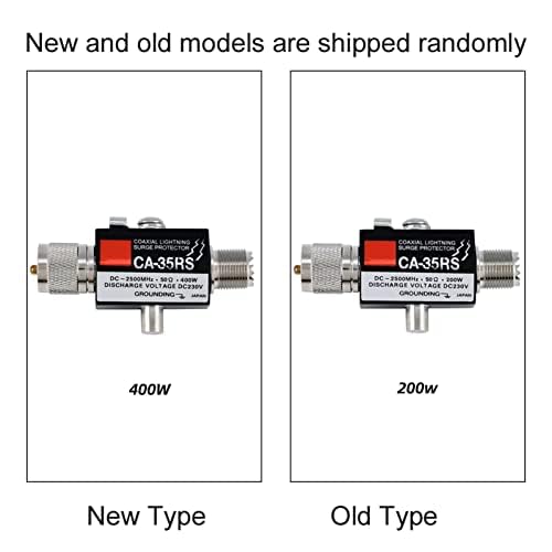 UHF Coaxial Surge Arrester, CA-35RS 0-2500MHz 50 Ohms Surge Protector Male to Female UHF Connector
