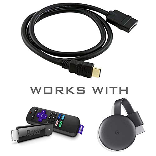 ienza HDMI Port Extender Male-to-Female Cable Cord Wire for All-New Fire TV FireTV Stick Streaming Device with Alexa Voice Remote 2020 2018 & Older