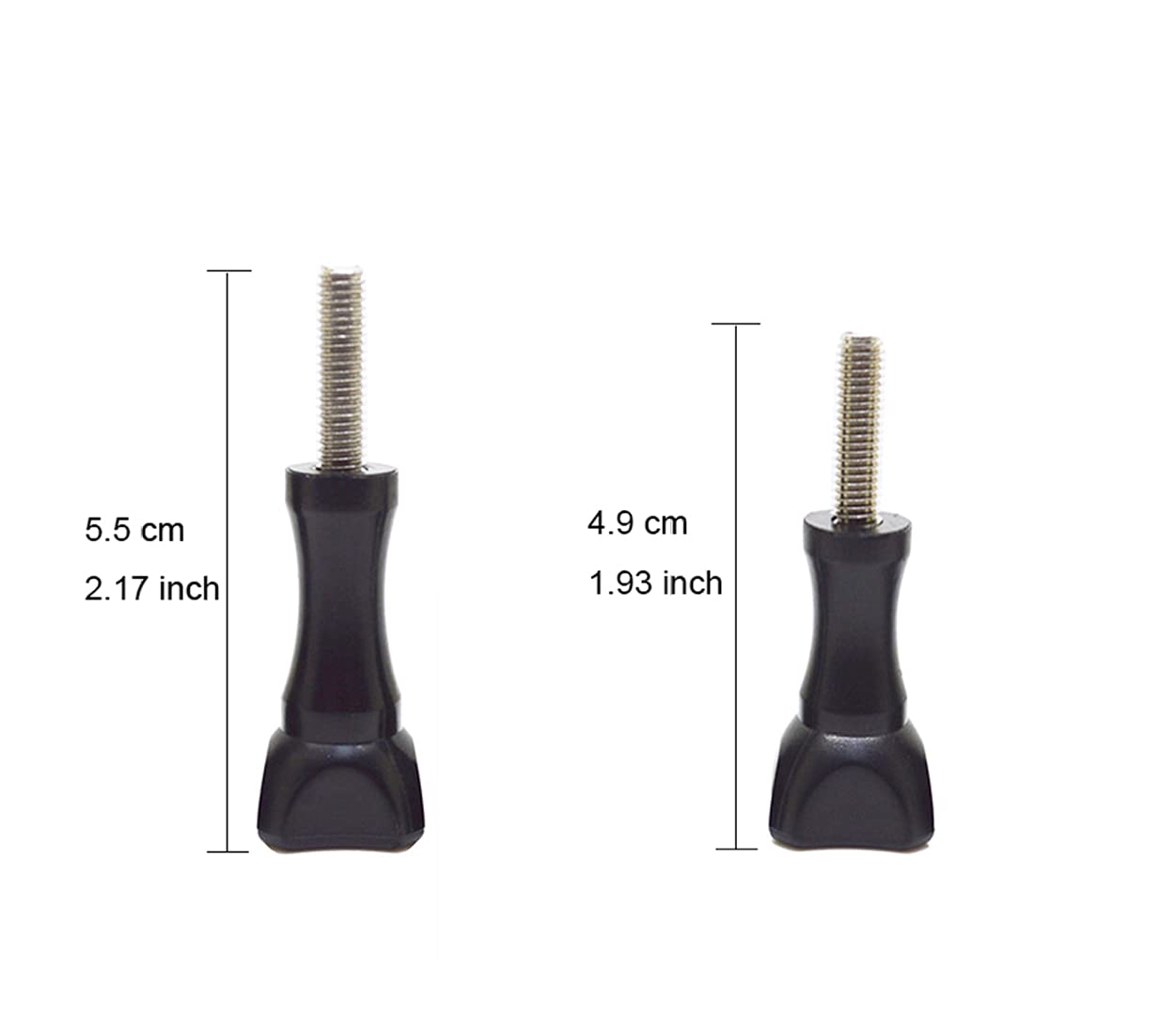YonGoo Thumbscrews 3pcs Long Thumbscrews and 3pc Short Thumbscrews Compatible with GoPro Hero 11 10 9 8 7 6 5 4 Session 3+ 3 2, Fusion, Xiaomi Yi DJI