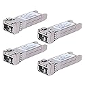 4Pack 10GBase-SR SFP+ Transceiver, SFP Multi-Mode LC Module, 10G 850nm MMF up to 300 Meters, Compatible with Cisco SFP-10G-SR,Meraki