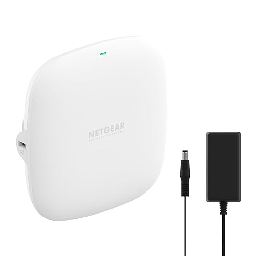 NETGEAR Wireless Access Point (WAX210PA) - WiFi 6 Dual-Band AX1800 Speed | 1 x 1G Ethernet PoE Port | Up to 128 Devices | 802.11ax | WPA3 | Compact
