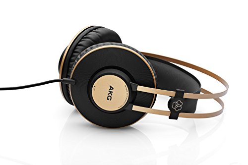 AKG Pro Audio K92 Over-Ear, Closed-Back, Critical Listening and Studio Headphones, Matte Black and Gold