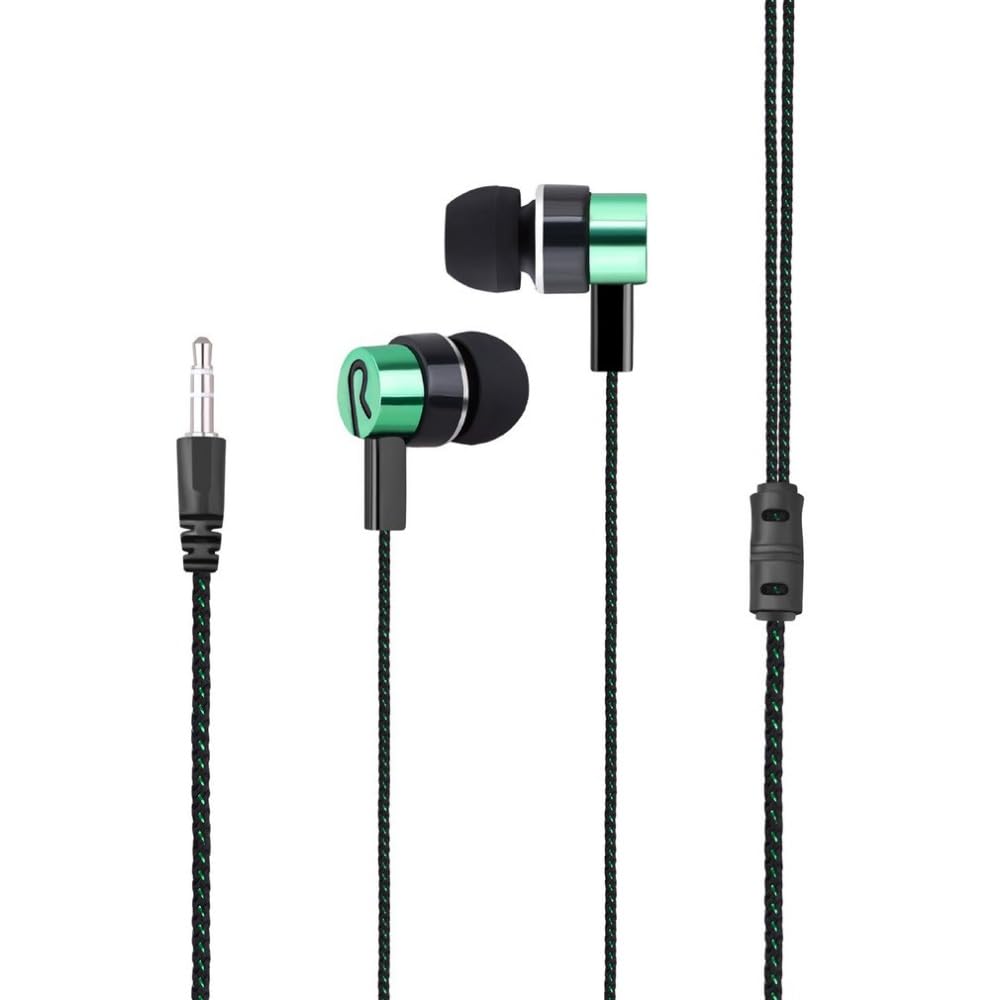 CCeCCe 4 Pack Wired Earbuds 3.5MM 3 Pole Stereo Earphone in-Ear Headphone Without MIC 1Meter Braided Cord Headset for MP3 Cassette Recorder CD Player