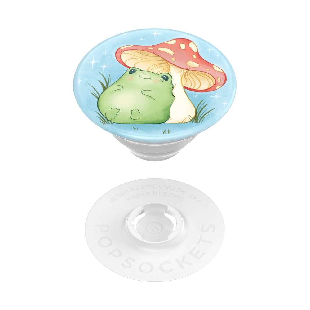 PopSockets Adhesive Phone Grip, Holder, Phone Stand, Mushroom - Sleepy Frog