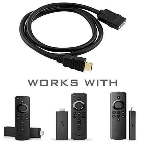 ienza HDMI Port Extender Male-to-Female Cable Cord Wire for All-New Fire TV FireTV Stick Streaming Device with Alexa Voice Remote 2020 2018 & Older