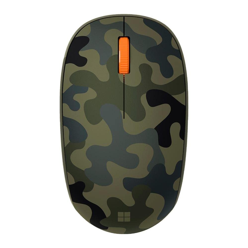 Microsoft Bluetooth Mouse - Forest Camo. Compact, Comfortable Design, Right/Left Hand Use, 3-Buttons, Wireless Bluetooth Mouse for PC/Laptop/Desktop