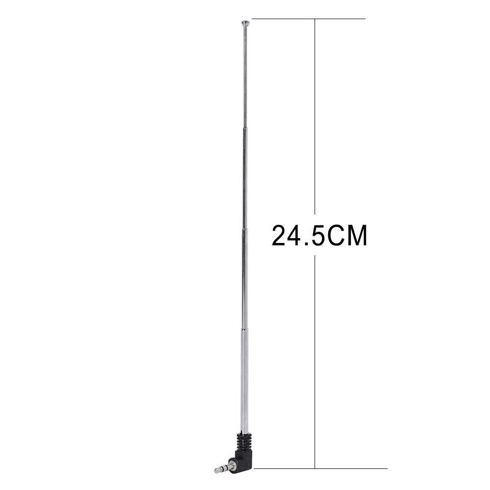 Bingfu Mini FM Radio Antenna 3.5mm Male Telescopic FM Antenna Portable 2-Pack Compatible with Indoor Stereo Receiver AV Audio Video Home Theater