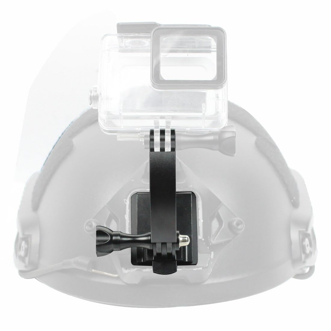 NovelGoal Aluminum 3 Hole NVG Helmet Mount Bracket Base with Extension Arm Screw Adapter Compatible with Go-pro OSMO Action Camera (Whole Set)