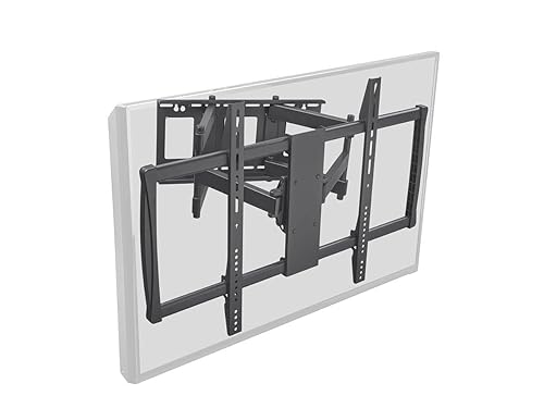 Monoprice Full-Motion Articulating TV Wall Mount - TVs 60in to 100in, Up to 176lbs, VESA 900x600, No Logo - Commercial Series