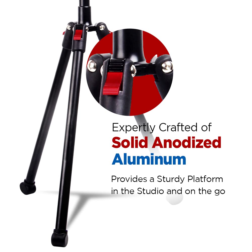 Vidpro ST-90 VentureMaxx Professional 90-Inch Adjustable Stand - Lightweight Tripod Compatible with Cameras Camcorders Smartphones Ring Lights