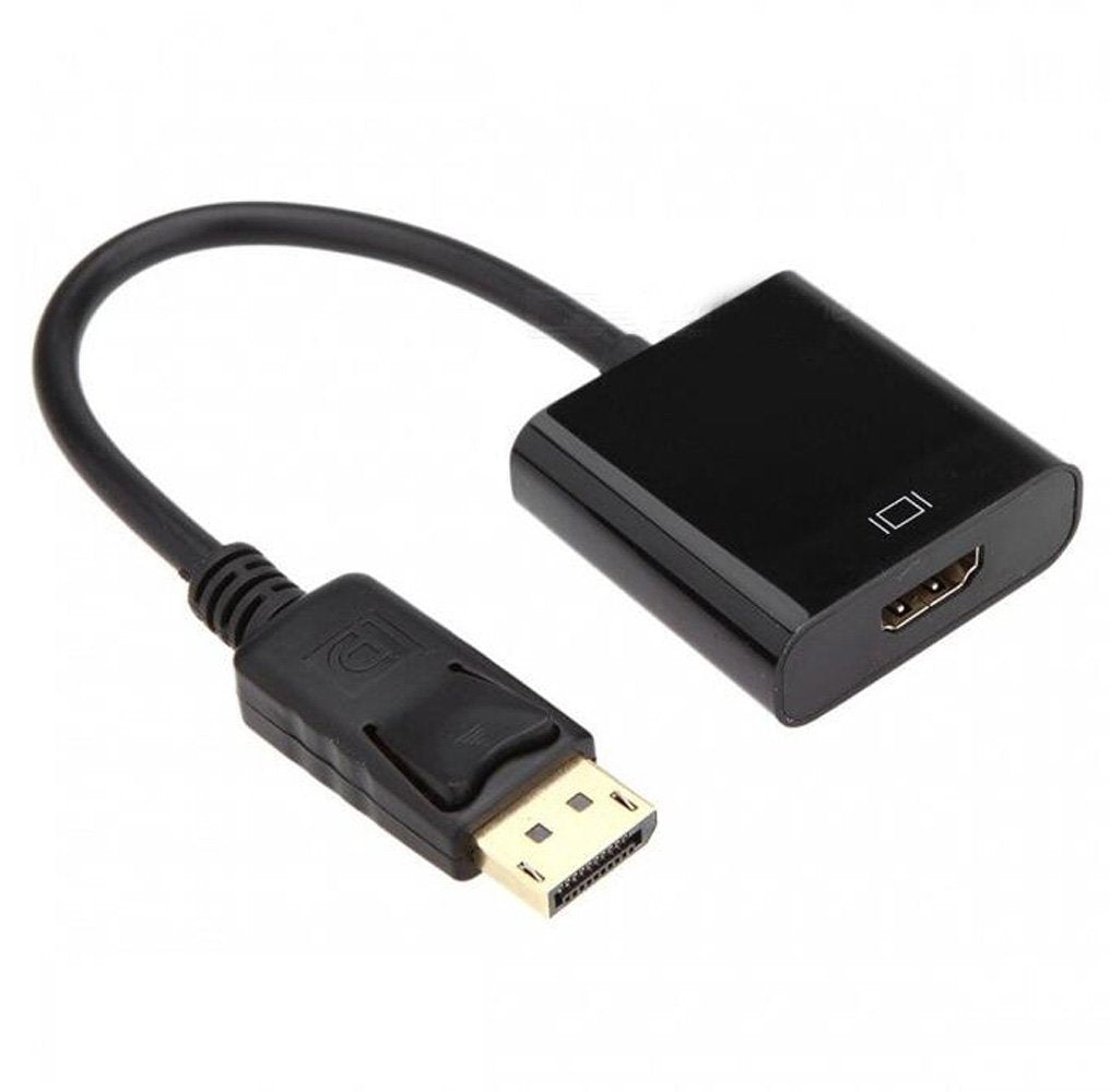 Displayport DP Male to HDMI Female Cable Converter - Black
