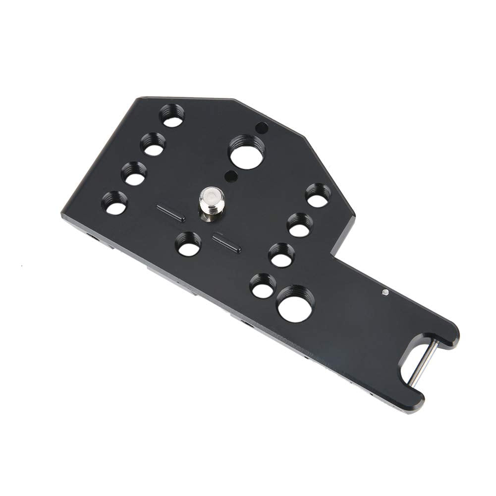 NICEYRIG Top Plate for BMPCC 4K&6K for Blackmagic Pocket Cinema Camera Mounting Plate with NATO Rail Cold Shoe - 373