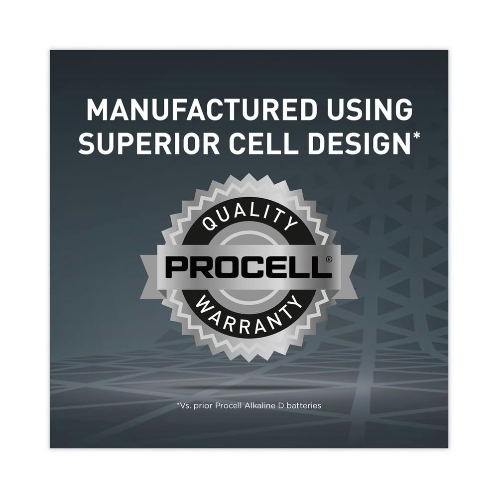: Duracell PC1604BKD Procell Alkaline Batteries, 9V (Pack of 12) - style and color may vary