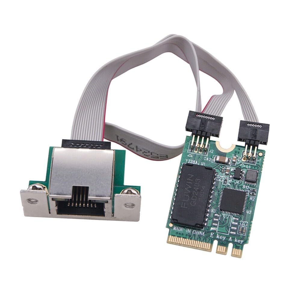 M.2 Gigabit Network Adapter 2.5G/1000/100Mbps M2 RJ45 Ethernet Adapter Fit For Mini