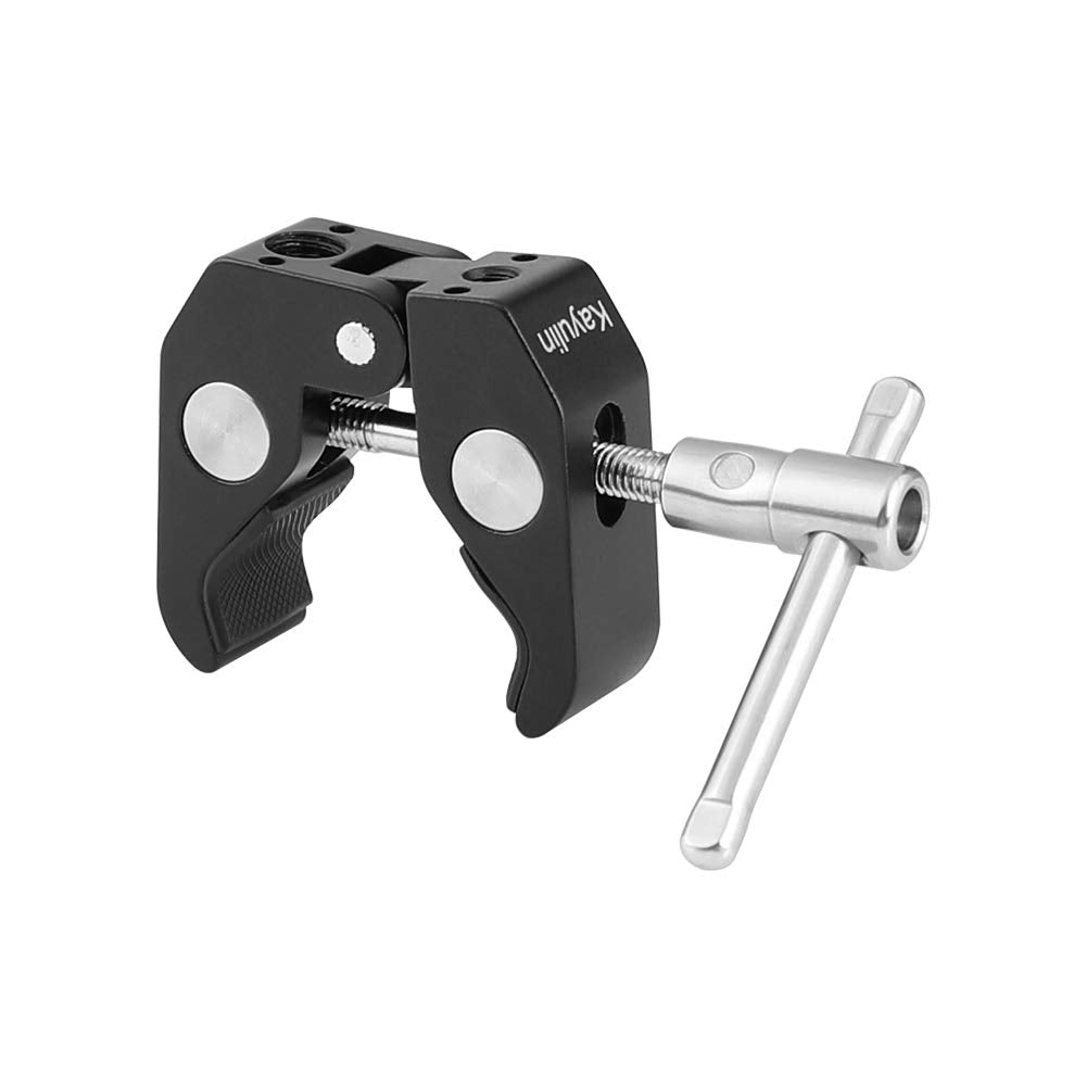 Kayulin Super Crab Clamp with Locating pin for DSLR Camera Studio