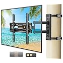 Perlegear Gazebo TV Mount for Most 26"-74" TVs, No Drill Pillar TV Mount for Round & Square Columns, Full Motion TV Post Mount for Gazebo, Pole, Patio