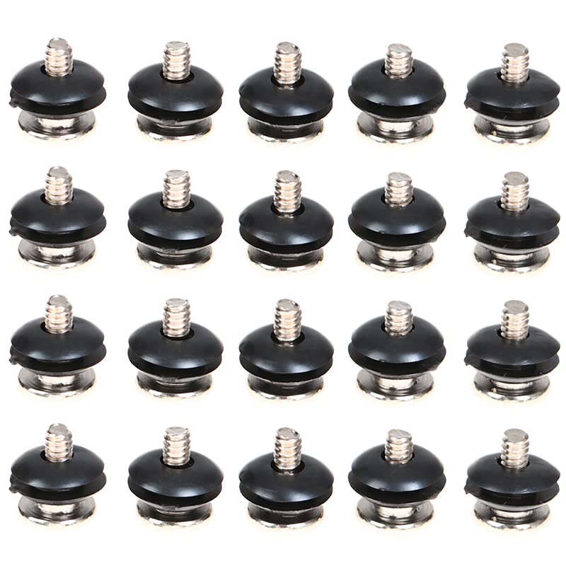 VizGiz 20 Pack 3.5 inch HDD Screws 6#-32 Shockproof Screw Rubber Ring Washer Anti-Vibration Mounted Bolts for PC Computer Chassis Case 3.5'' HDD Hard