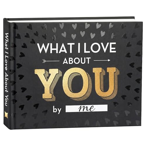 What I Love about You Book - Valentines Day Gifts for Him, Her - Fill-in-the-Blank Book for Men, Boyfriend, Husband, Women, Girlfriend, Wife, Him, Her