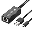 USB Ethernet Adapter (Grey) for Firesticks (Gen 2 and 4K Versions) Chromecast with Micro not Type C Connection, USB to RJ45 Ethernet Adapter USB Power