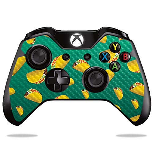 MightySkins Carbon Fiber Skin for Microsoft Xbox One or One S Controller - Tacos | Protective, Durable Textured Carbon Fiber Finish | Easy to Apply
