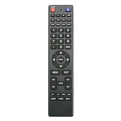 New 850125633 Remote Control Replacement for Hitachi TV LE43A509 LE43A6R9 LE49A509 LE49A6R9 LE50A6R9