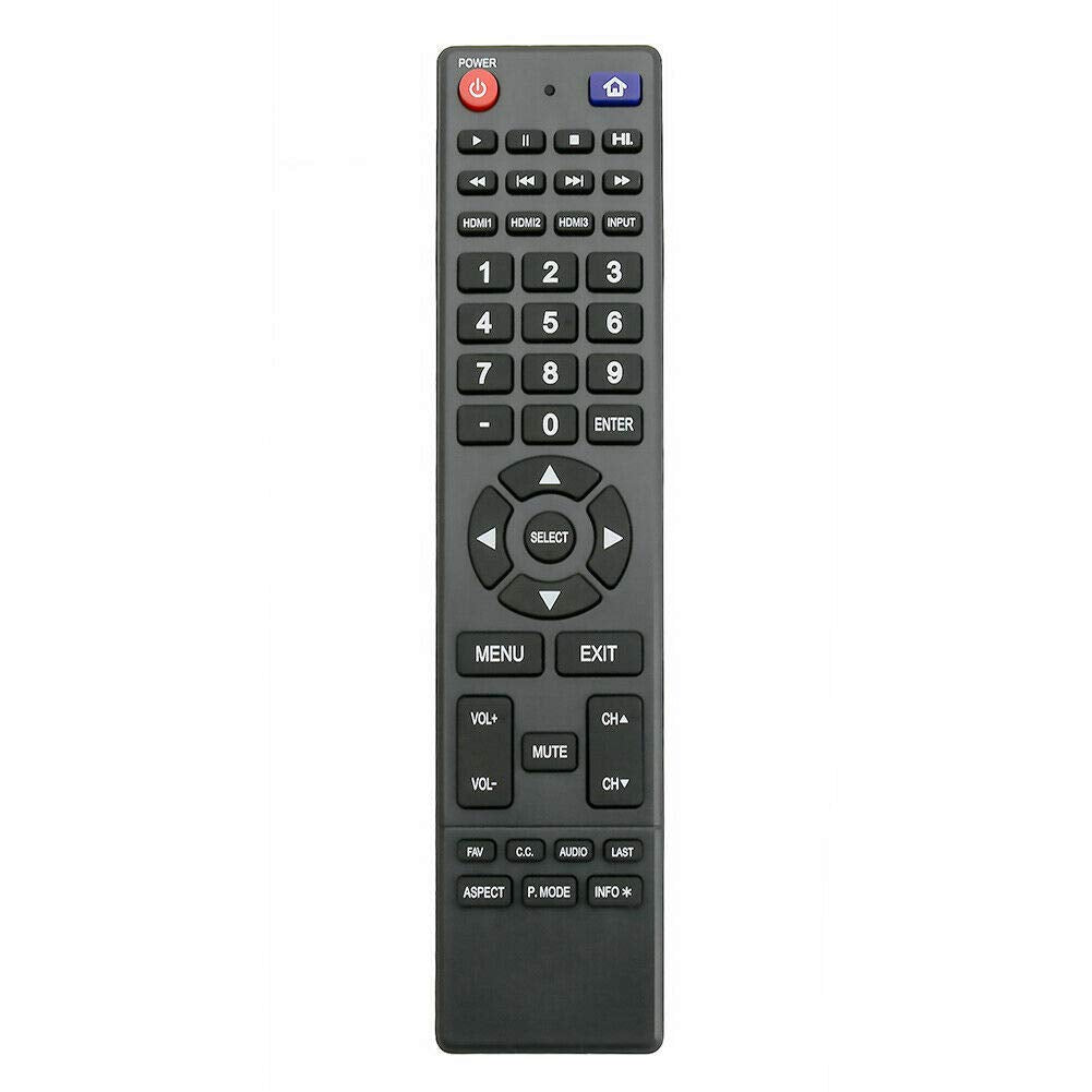 New 850125633 Remote Control Replacement for Hitachi TV LE43A509 LE43A6R9 LE49A509 LE49A6R9 LE50A6R9