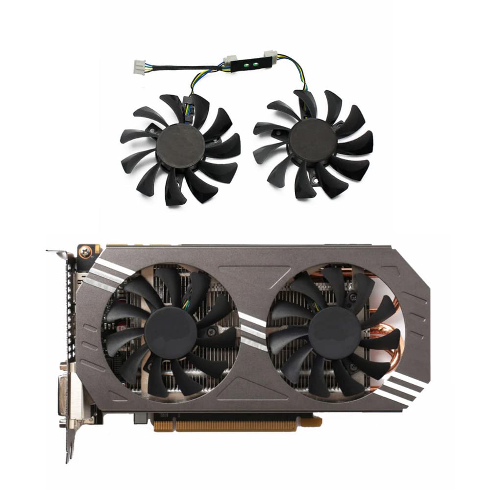 Rakstore GA81S2U GA81O2U 75mm Graphics Card Cooling Fan Replacement for ZOTAC GTX 970 Quiet Cooler Fan