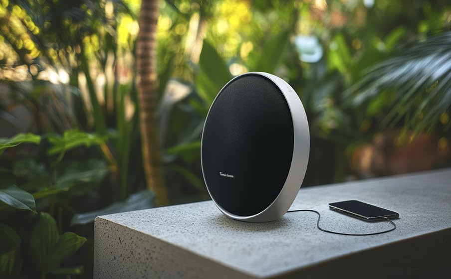 Harman Kardon Onyx Studio 9 - Portable Stereo Bluetooth Home Speaker with Built-in Battery and USB Charging, self-Tuning, and Multi-Speaker Connection