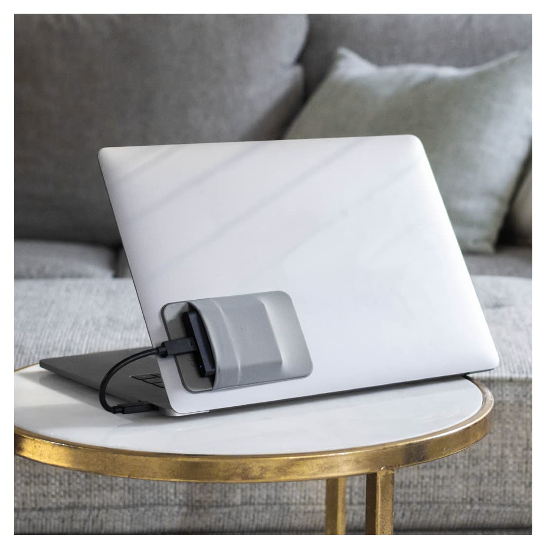 Slipdrive - Portable Hard Drive Sleeve for Laptop - SSD Solid State Drive - Reusable Adhesive - 5” x 3.2” Stick on External Hard Drive Carrying Case