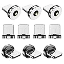 Magnetic Charging Tips lPhone 10pcs,1Pin 360° Rotate Connector Adapters for iOS-Lightlng Ports Series,Just Plugs