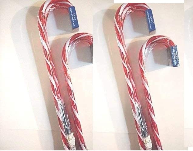 Lighted Candy Cane Pathway Markers (28") -Set of 12 (4-3 Packs)