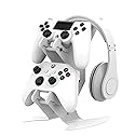 NBCP Controller Stand, Headphone Holder, Universal Adjustable Game Controller Headset Hanger Mount for All Universal Gaming PS5 Accessories, Xbox Sony