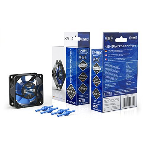 Noiseblocker NB-BlackSilentFan XR-2 60mm Silent Fan, 2200RPM, 14.7dBA, 5.5" x 2.36" x 0.98"