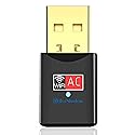 Blueshadow USB WiFi Adapter - Dual Band 2.4G/5G Mini Wi-fi ac Wireless Network Card Dongle with High Gain Antenna for Desktop Laptop PC Support