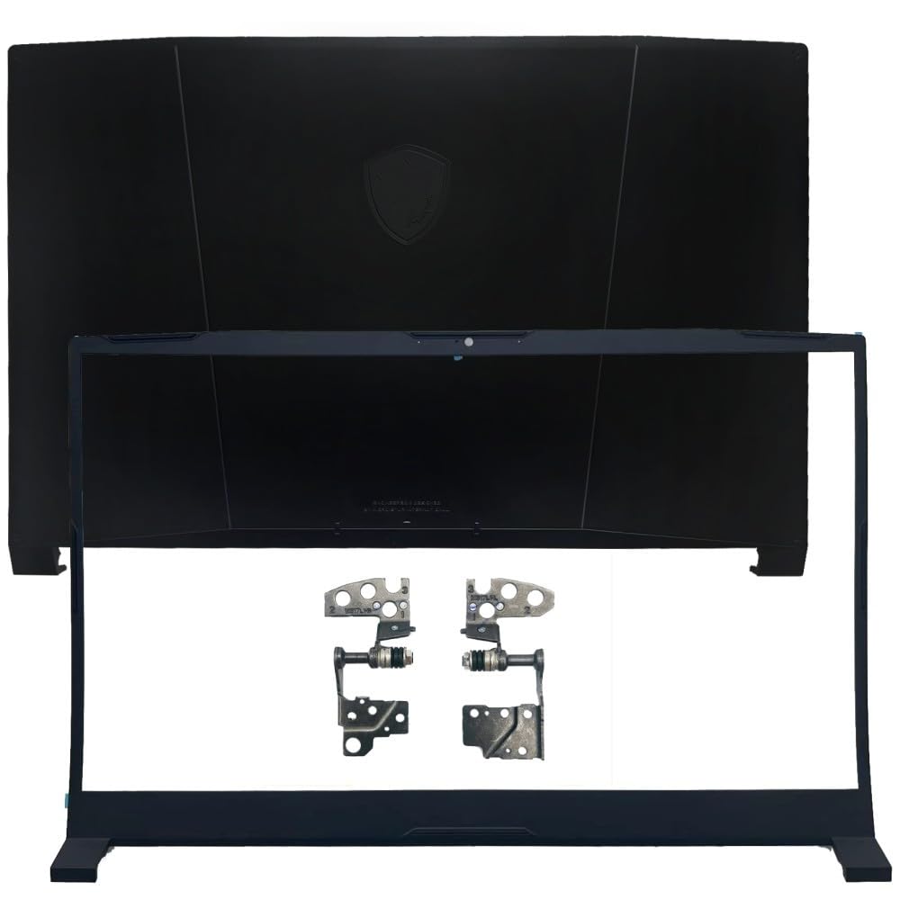New Compatible Replacemen for MSI Katana 17 B13V B12V MS-17L5(LCD Rear Back Top Cover Case+LCD Front Bezel Cover+LCD Hinges)