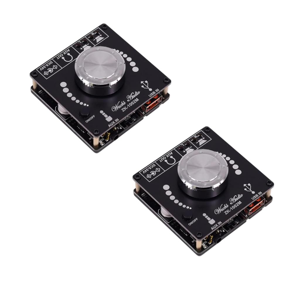 senzooe ZK-1002M Mini 2.0 100Wx2 5.0 Power Audio Amplifier Board Stereo Amp Amplifier AUX USB 2 Pieces
