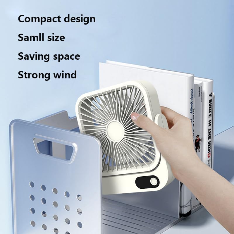 HONKYOB Cruise Ship Approved Magnetic Fan, Portable Rechargeable,5-Speed Adjustable & Ultra Quiet,Desk Fan 2025 Cruises