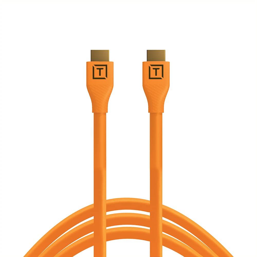 Tether Tools TetherPro HDMI 2.0 to HDMI 2.0, 15' (4.6m), Orange