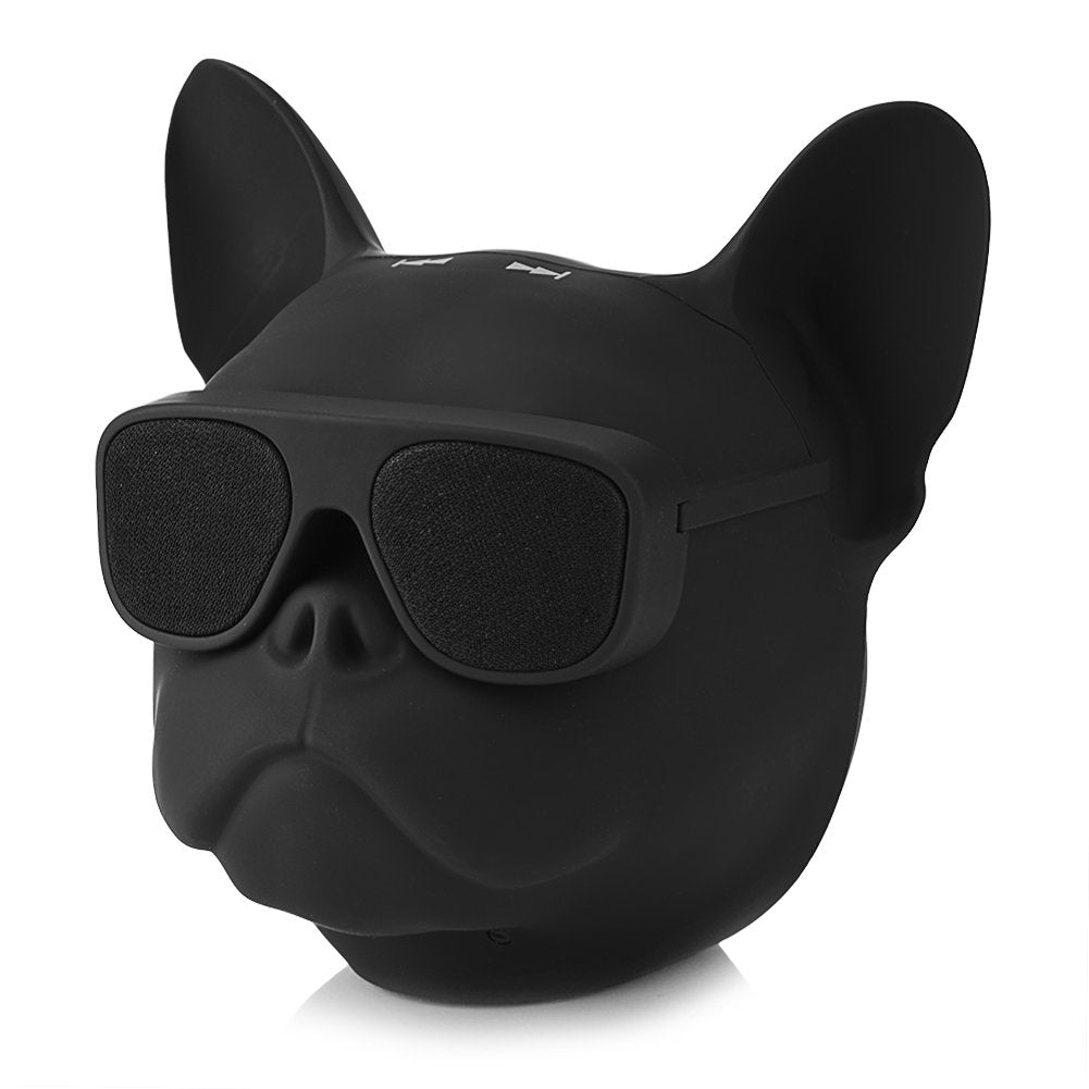 French Bulldog Shaped HI-FI Wireless Speaker w/Function of Voice Command, w/ 32G Capacity, Bluetooth4.1, Portable, Perfect for Home, Long Time Use
