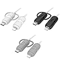 CCeCCe 3 Set Charger Cord Protector PD Fast Charging Cable End Protective Armor Case Heavy Duty Silicone Sleeve Tips Saver for iPhone 14 13 12 Pro 11