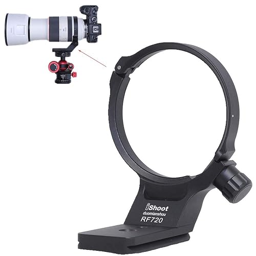 iShoot Metal Lens Collar Tripod Mount Ring Compatible with Canon RF 70-200mm f/2.8L is USM E (III), Lens Support Holder Bracket Bottom is 39mm