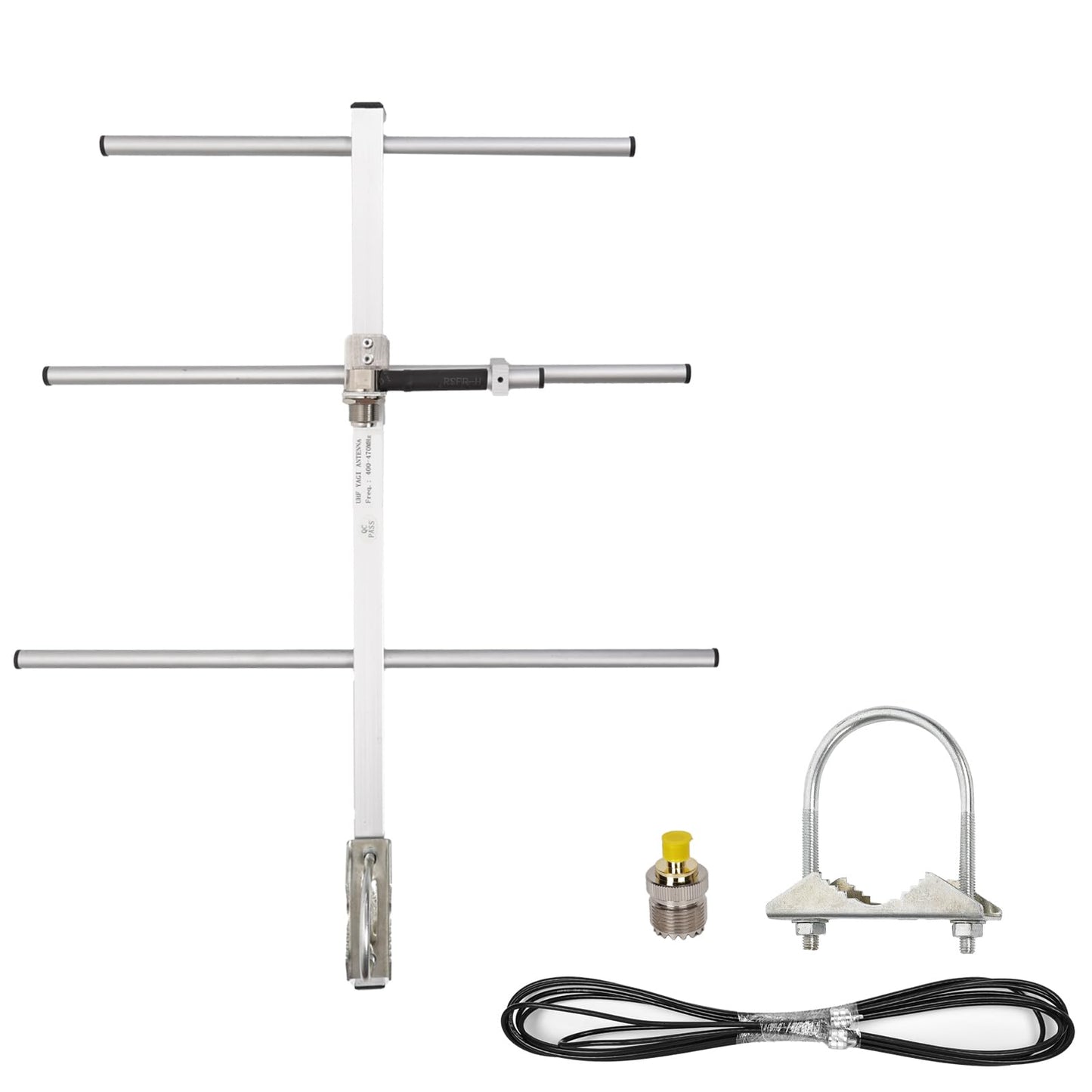 GTOMNI GMRS Yagi Antenna for 70CM UHF Dual Band 400-470Mhz Ham Walkie with High Gain 7DBI Outdoor Antenna for Ham Radio Transceiver Repeater SL16