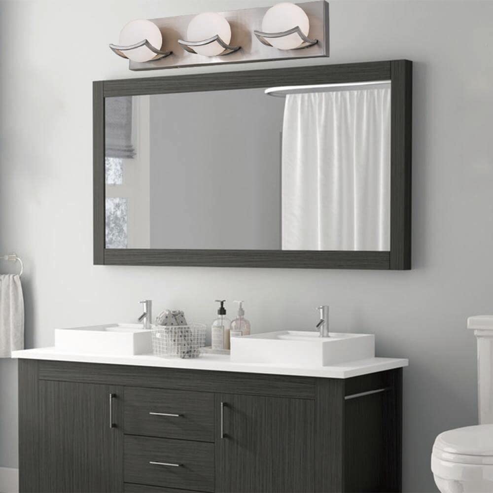 Patriot Lighting Trevor Satin Nickel 3-Light Vanity Light