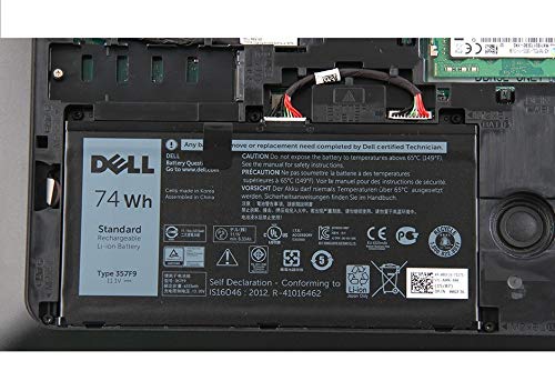 DELL 357F9 74Wh 6-Cell Rechargeable Battery For DELL Inspiron 15 5000 Gaming 5576,5577 ,Inspiron 15 7000 Gaming 7557,7559,7566,7567 Laptops ,Alternant