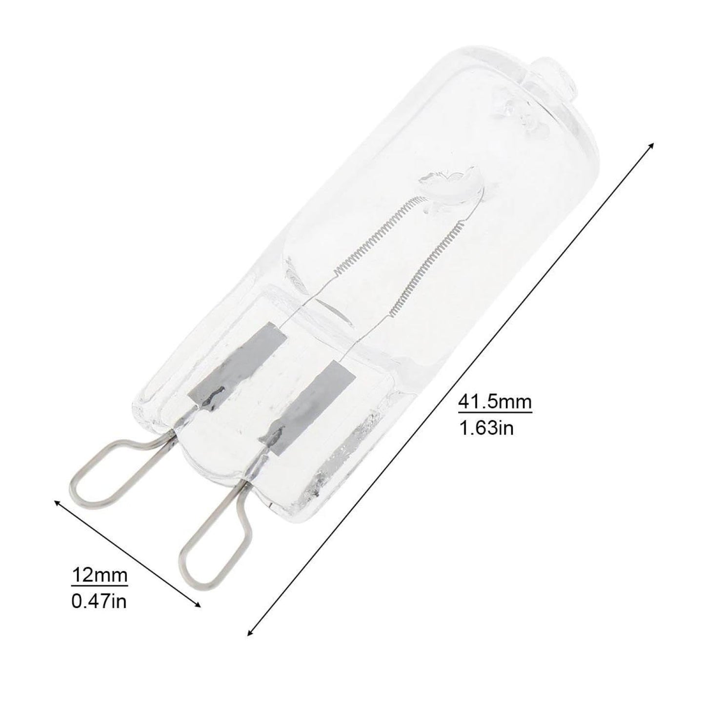 WOLTHID G9 220V Halogen Light Bulbs G9 120V 20W 40W 60W Halogen Bulbs Dimmable 2700K Warm White for Wall Light Crystal Lamp 220V-10PCS 20W