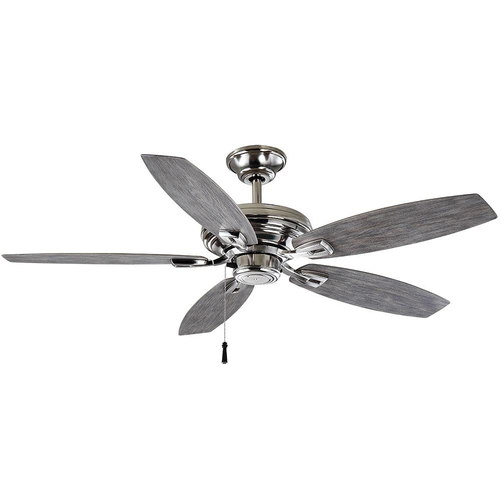 North Pond 52 in. Outdoor Polished Nickel Ceiling Fan
