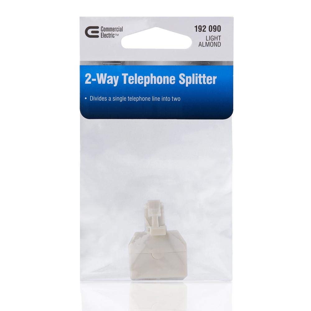 2-Way Telephone Splitter - Light Almond
