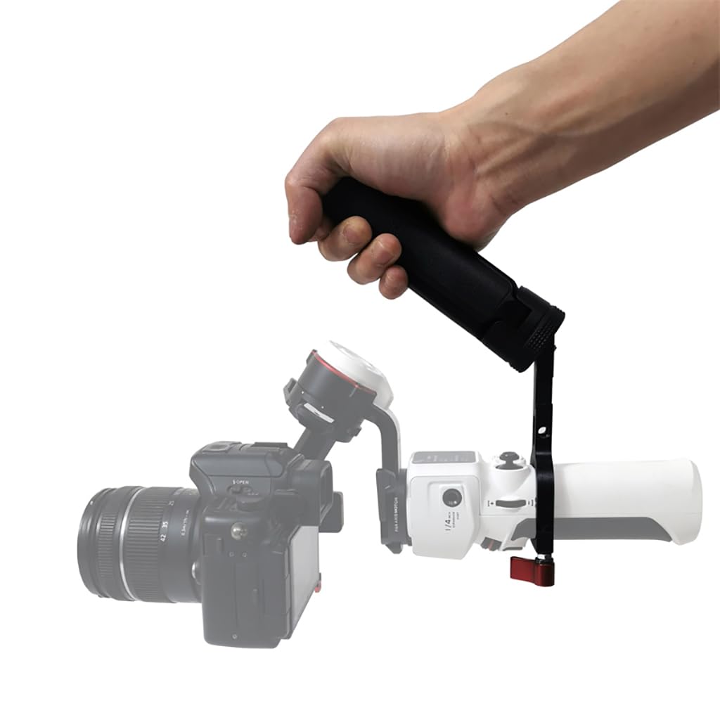 NovelGoal Camera Gimbal Handheld Mounting Clamp Extension Bracket with 1/4 Hole Cold Shoe Mount Compatible with Zhiyun Crane Cloud Crane M3 M3S (with
